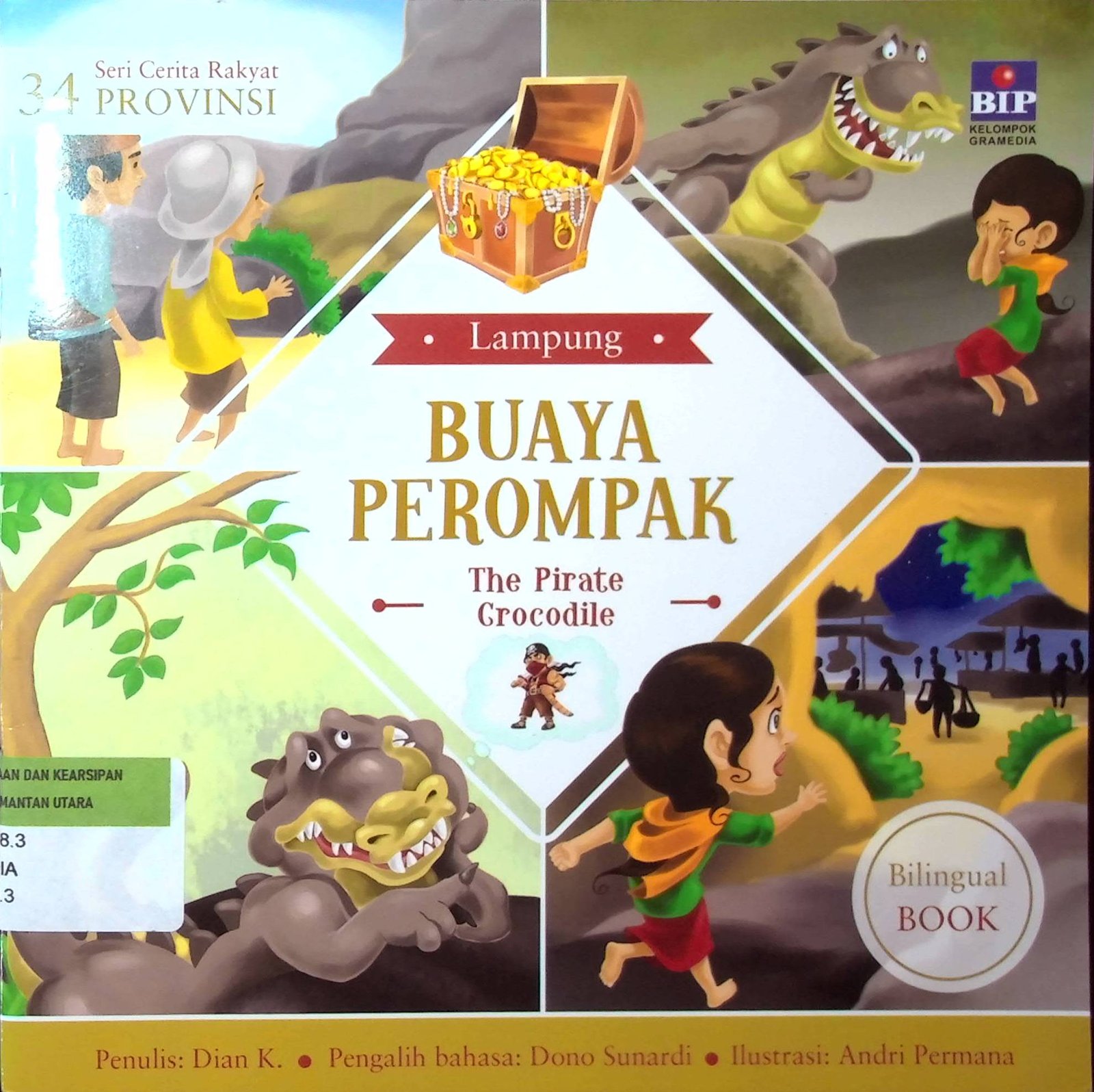 Cover Buaya Perompak :  The Pirate Crocodile