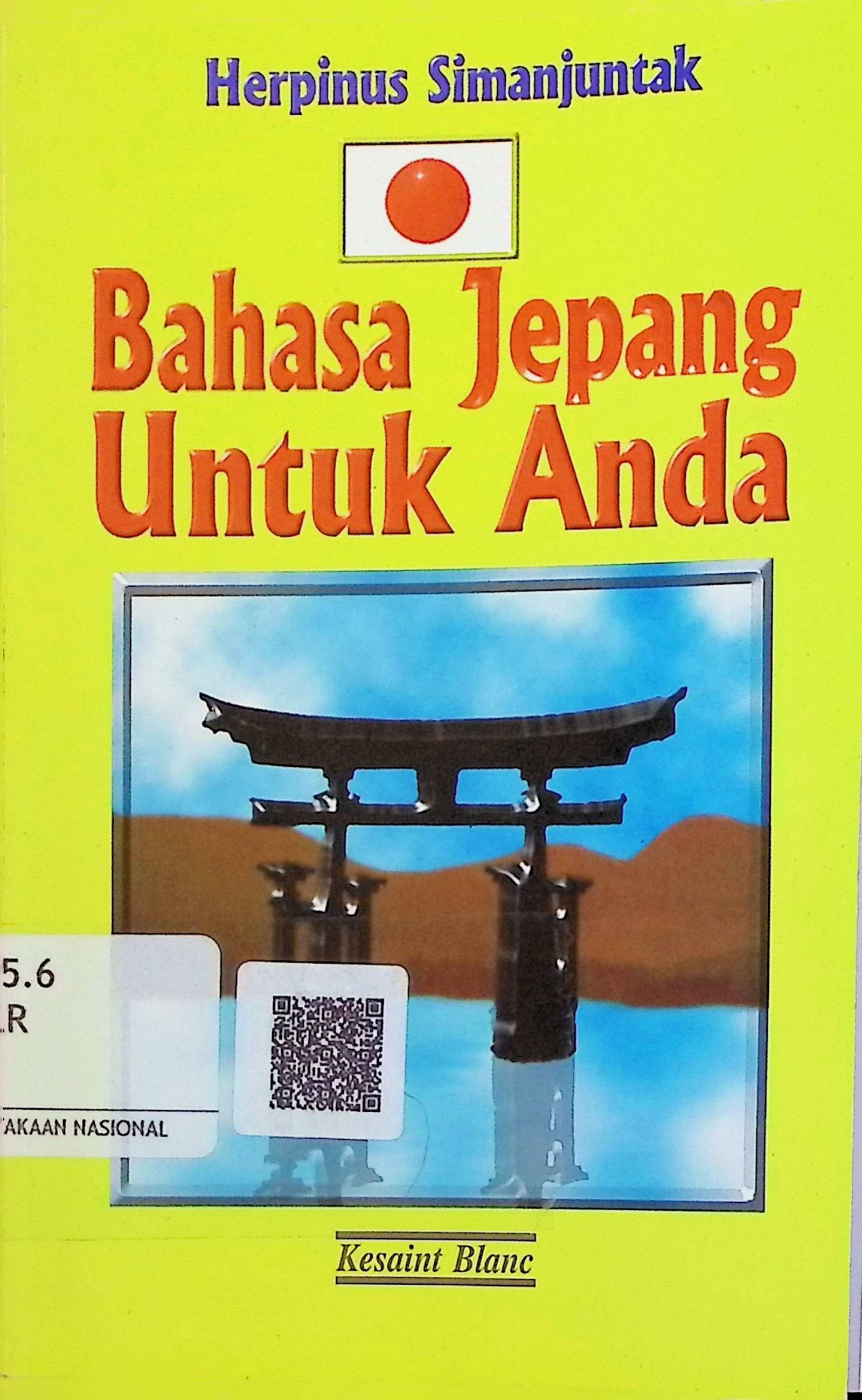 Cover Bahasa Jepang Untuk Anda / Herpinus Simanjuntak (Penulis); Herman Sudrajat (Editor)
