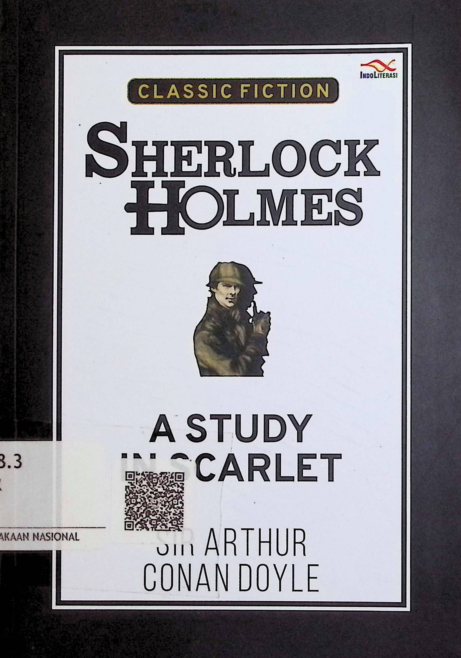 Cover Sherlock Holmes: A Study In Scarlet / Sir Arthur Conan Doyle (Penulis); Ardhi (Cover)