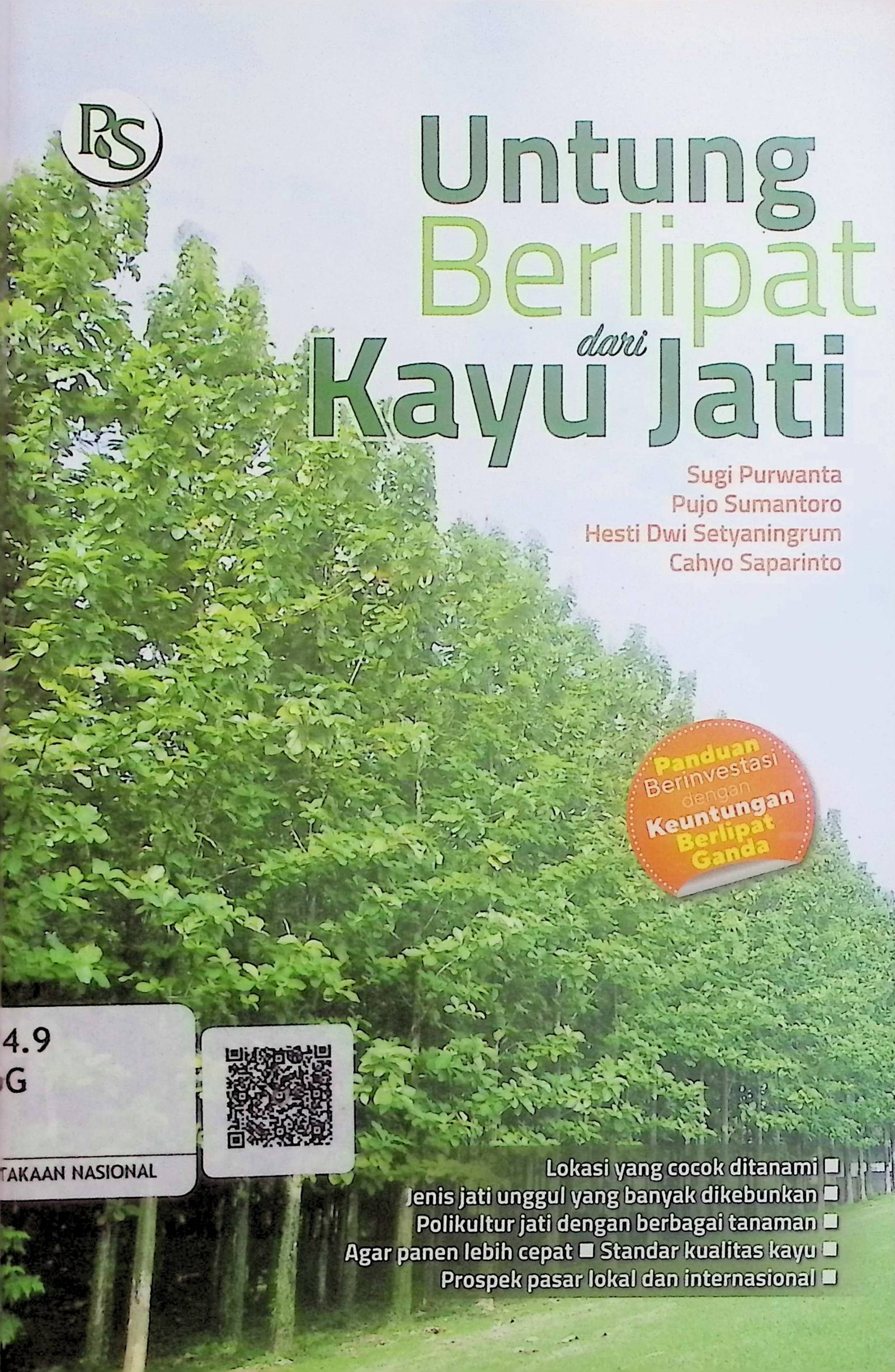 Cover Untung Berlipat dari Kayu Jati / Sugi Purwanta; Pujo Sumantoro; Hesti Dwi Setyaningrum; Cahyo Saparinto (Penyusun)