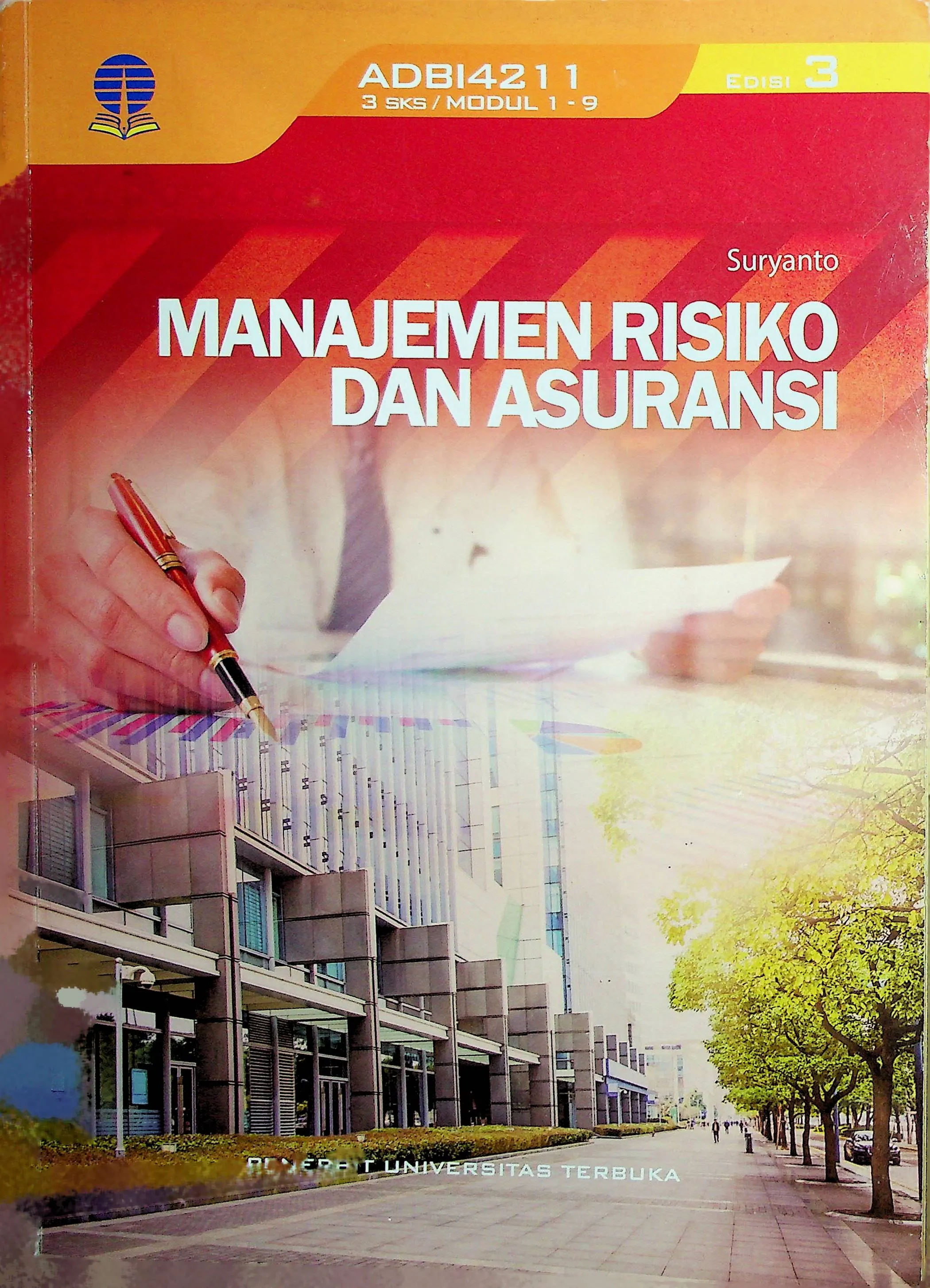 Cover Manajemen Risiko Dan Asuransi / Suryanto (Penulis), Ari Juliana (Penelaah Materi), Arryta Canty, Ari Juliana (Penyunting)