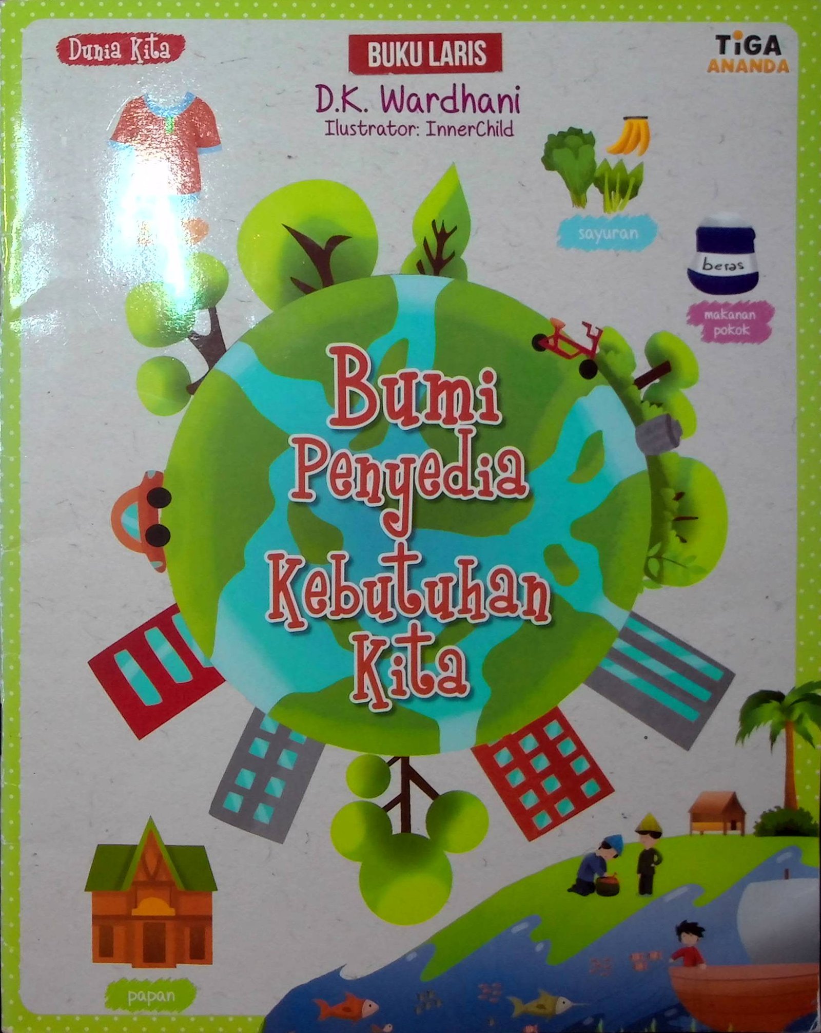 Cover Bumi Penyedia Kebutuhan Kita / D.K Wardhani (Penulis); Yenni Saputri (Editor); Pras Santosa (Desain Sampul dan Isi); Tri Mulyani Ch (Penata Letak Isi)