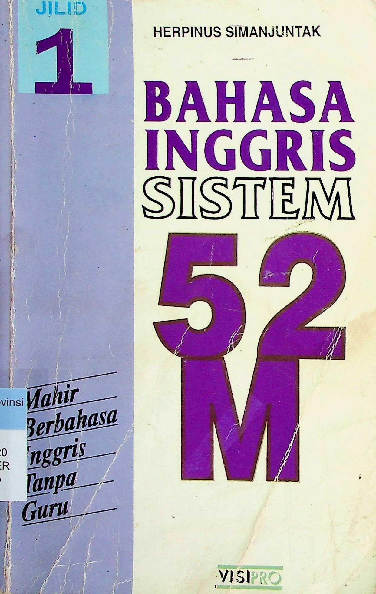 Cover Bahasa Inggris Sistem 52M / Herpinus Simanjuntak (Penulis); Herman Sudrajat (Editor)