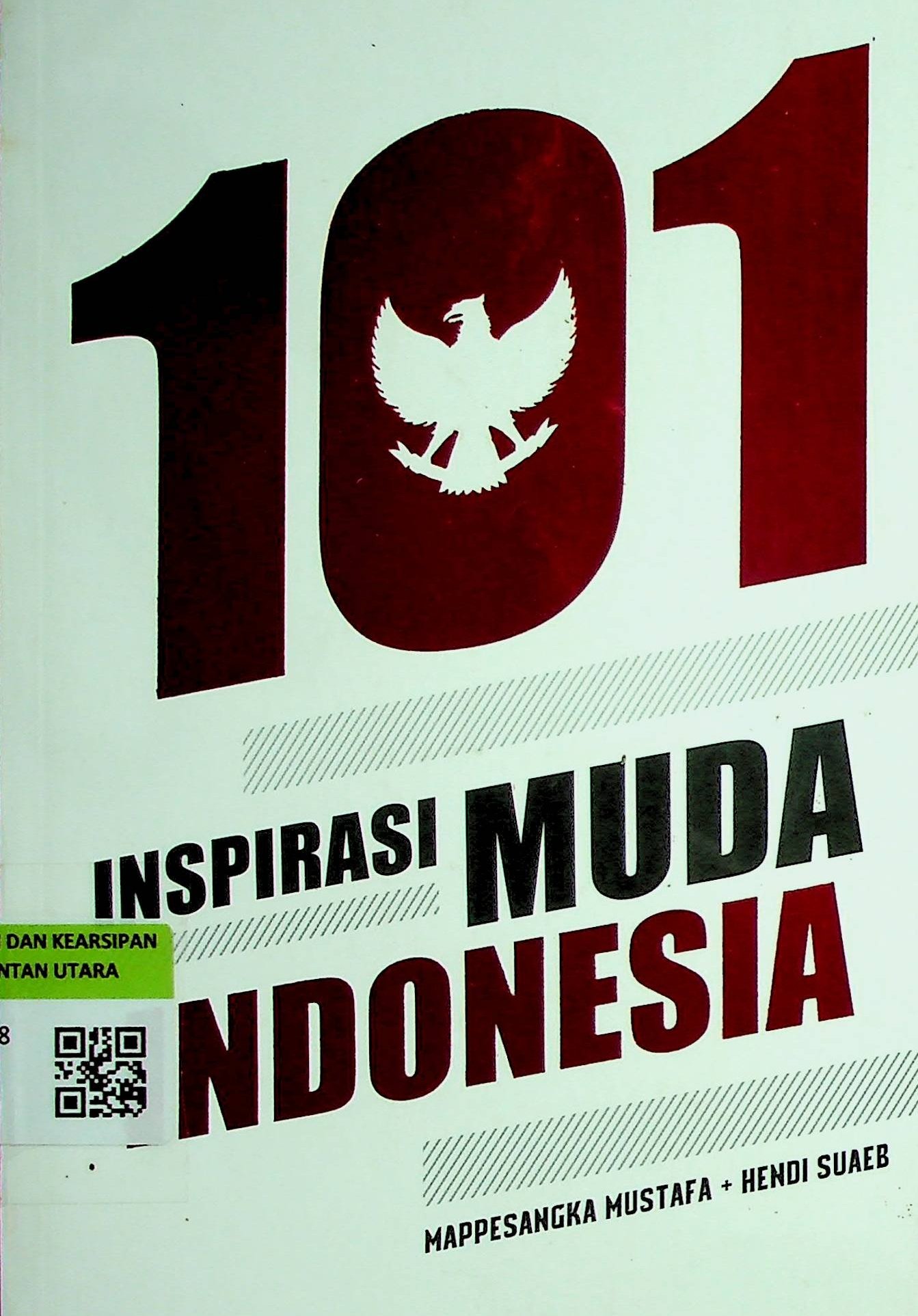 Cover 101 Inspirasi Muda Indonesia / Mappesangka Mustafa (Penulis); Cahyadi H. Prabowo (Editor)