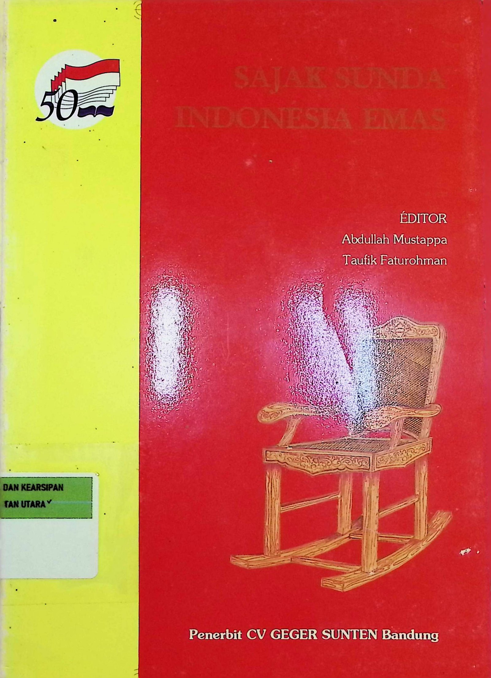 Cover Sajak Sunda Indonesia Emas / Abdullah Mustappa, Taufik Faturohman (Editor)