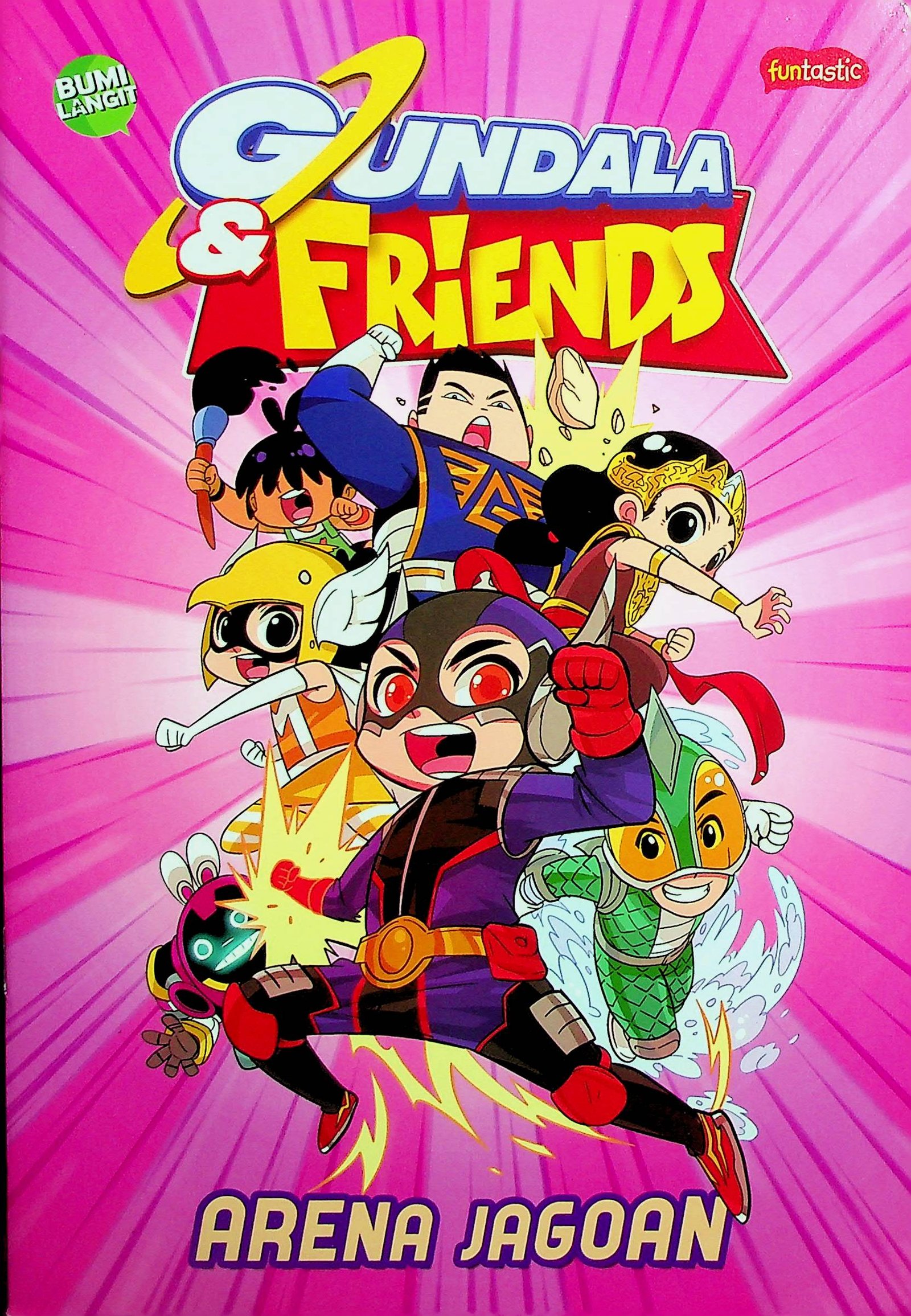 Cover Gundala & Friends: Arena Jagoan / Hasmi (Kreator); Rizqi R. Mosmarth (Editor)