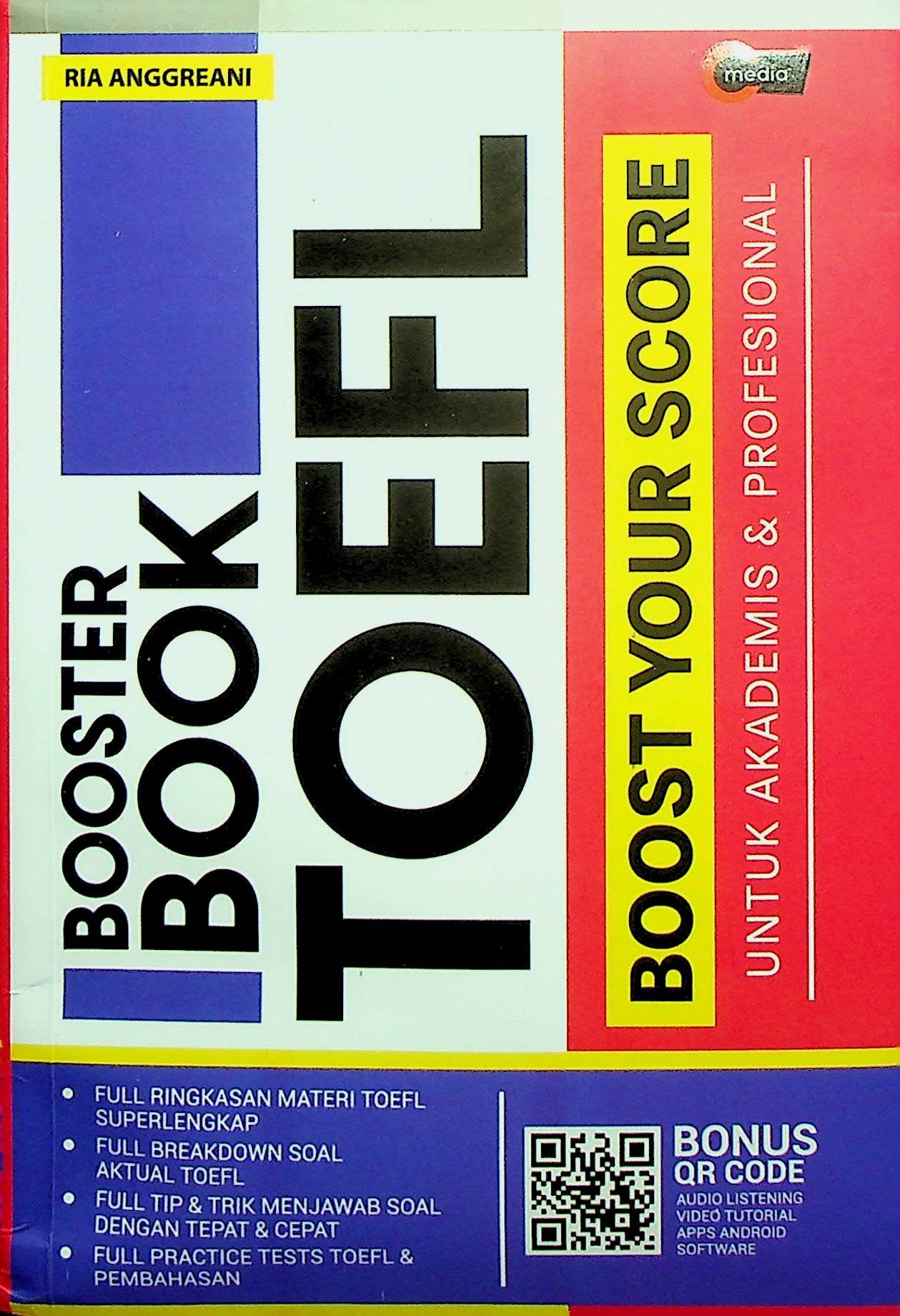 Cover Booster Book Toefl / Ria Anggreani (Penyusun); Amin (Penyunting)
