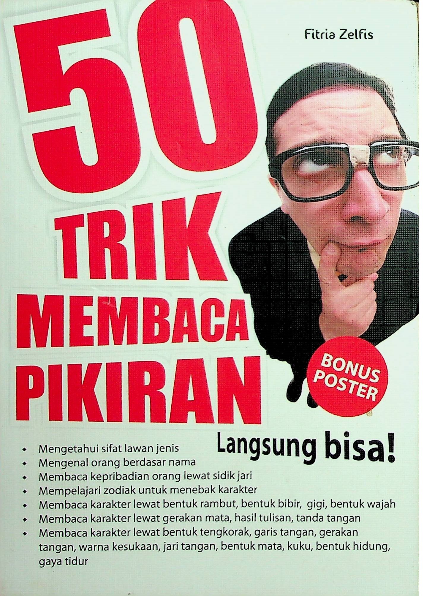Cover 50 Trik Membaca Pikiran / Fitria Zelfis (Penulis); Mufid (Penyunting)