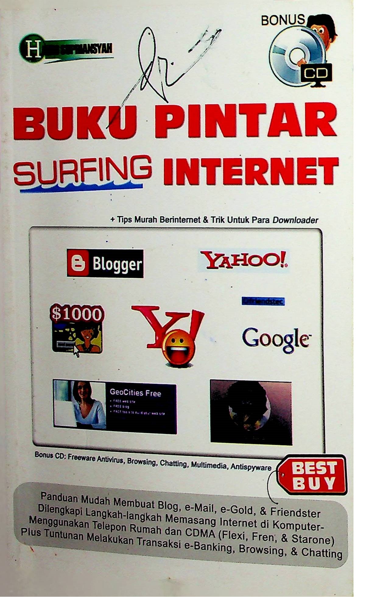 Cover Buku Pintar Surfing Internet / Haris Supriansyah (Penulis); Gun HS (Editor)