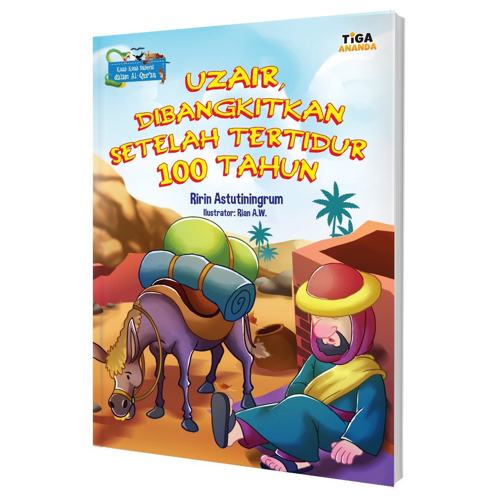 Cover Uzair, dibangkitakan setelah tertidur 100 tahun / Ririn Astutiningrum (penulis); Hary (editor)