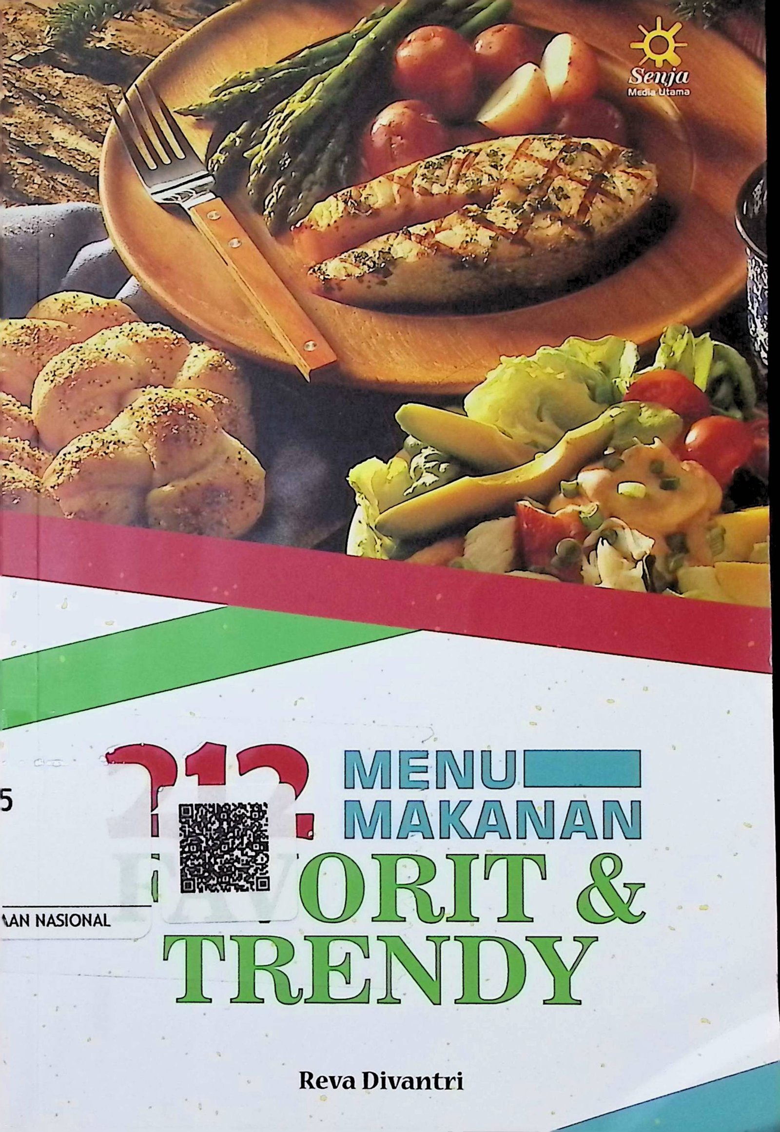 Cover 212 Menu Makanan Favorit & Trendy / Reva Divantri (Penulis); Intan Dewi Nuraini (Editor)