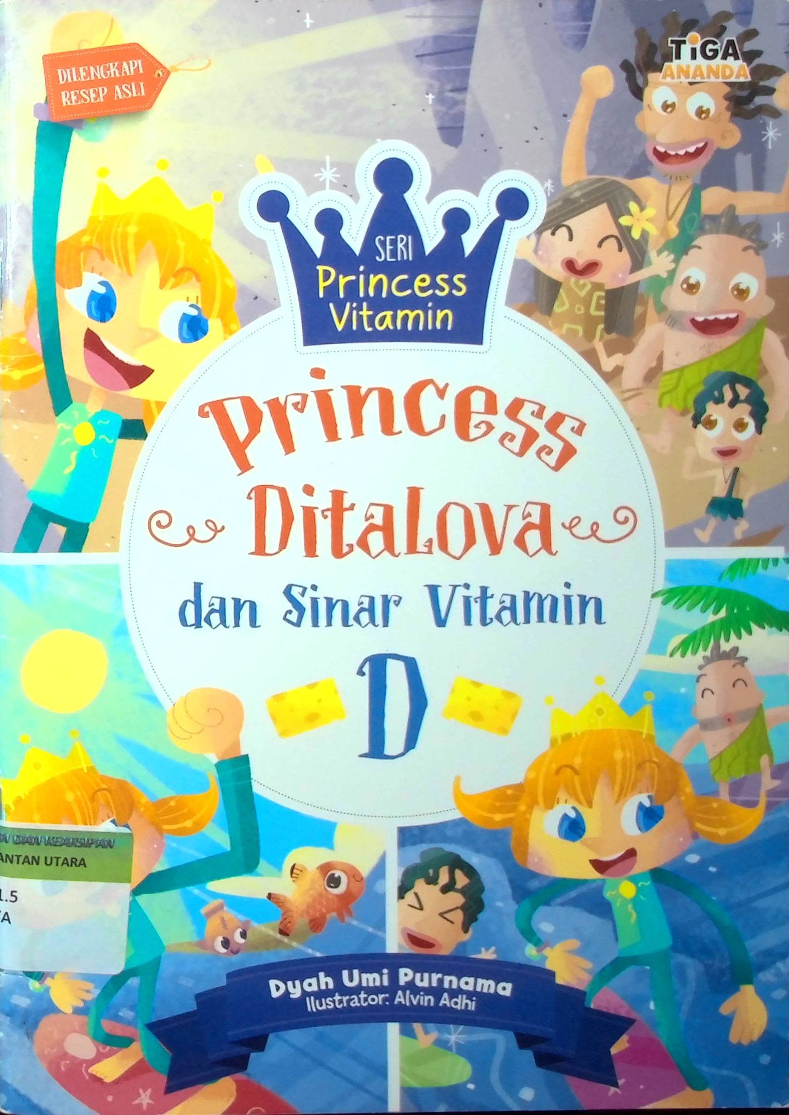 Cover Princess Ditalova dan Sinar Vitamin D :  Seri Princess Vitamin