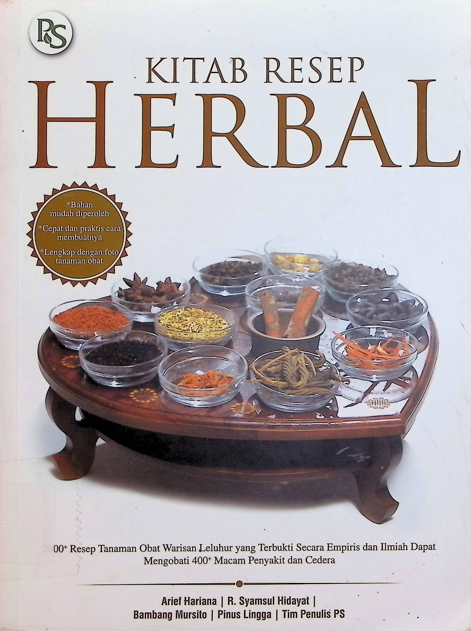 Cover Kitab Resep Herbal / Arief Hariana (Penyusun)